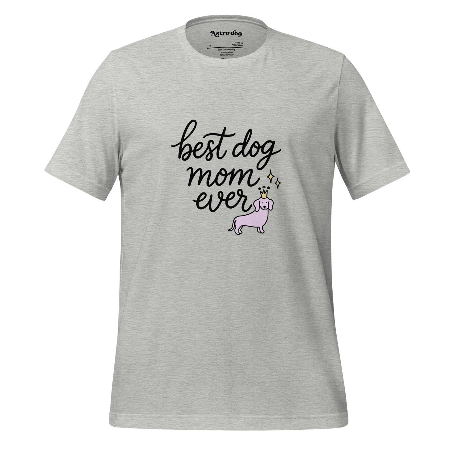 Crowned Pup Tee — Dog Mom