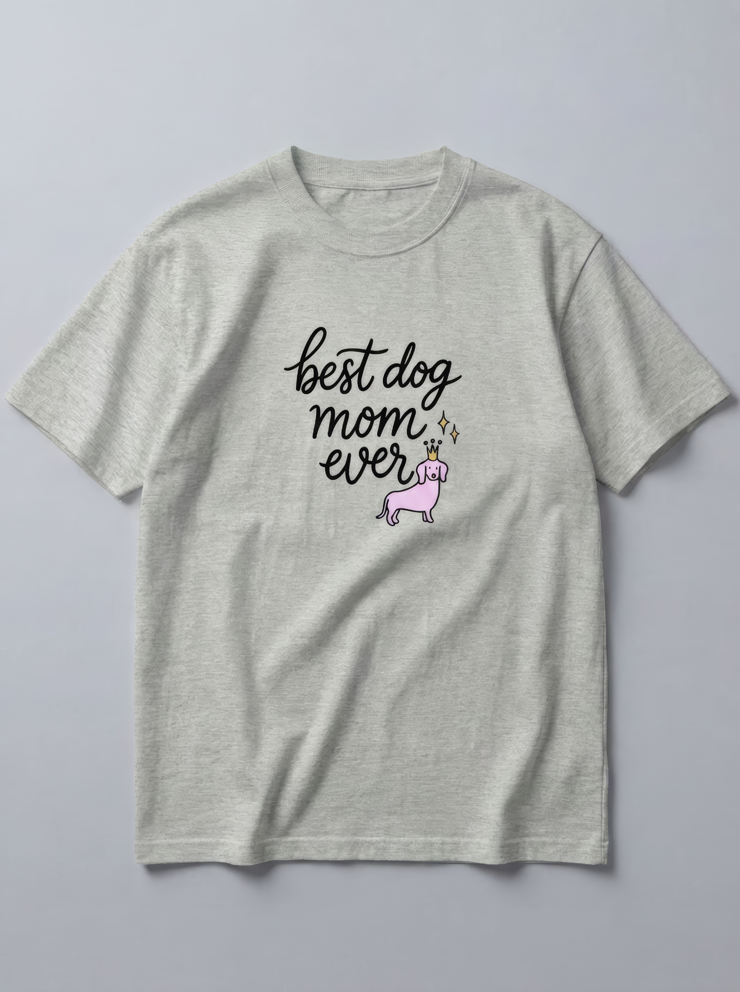 Crowned Pup Tee — Dog Mom