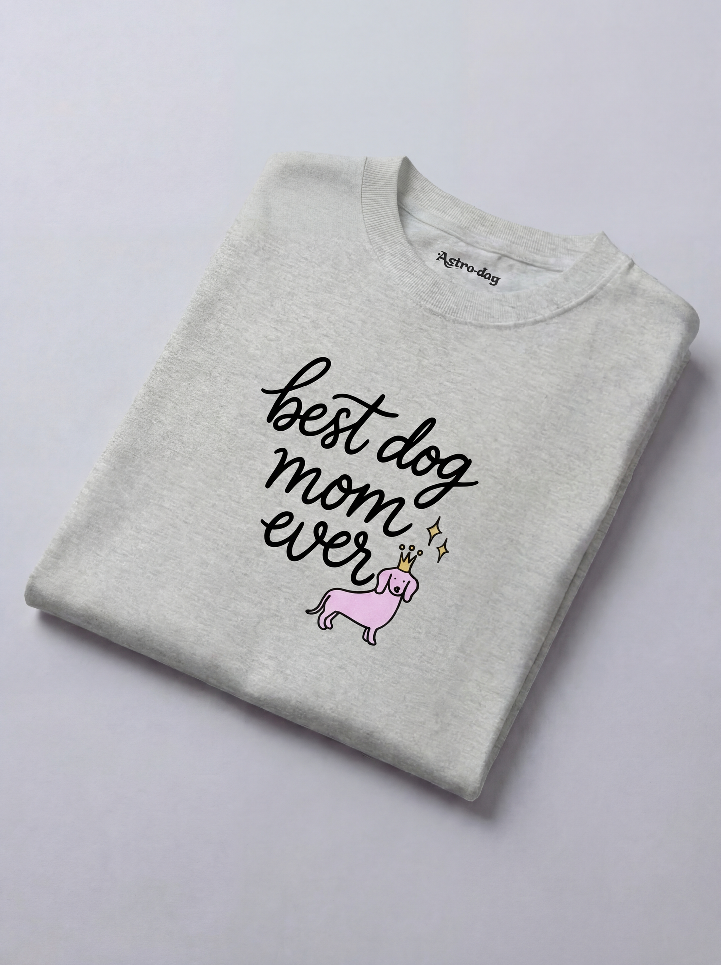 Crowned Pup Tee — Dog Mom