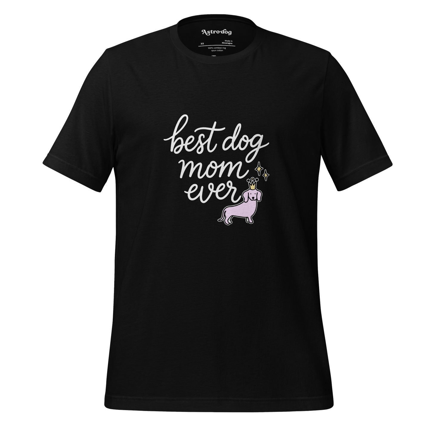 Crowned Pup Tee — Dog Mom