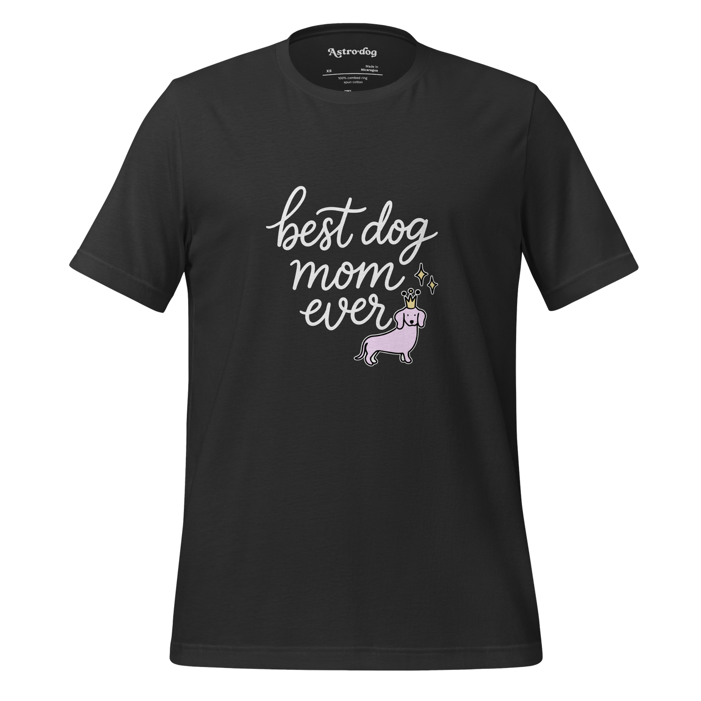 Crowned Pup Tee — Dog Mom