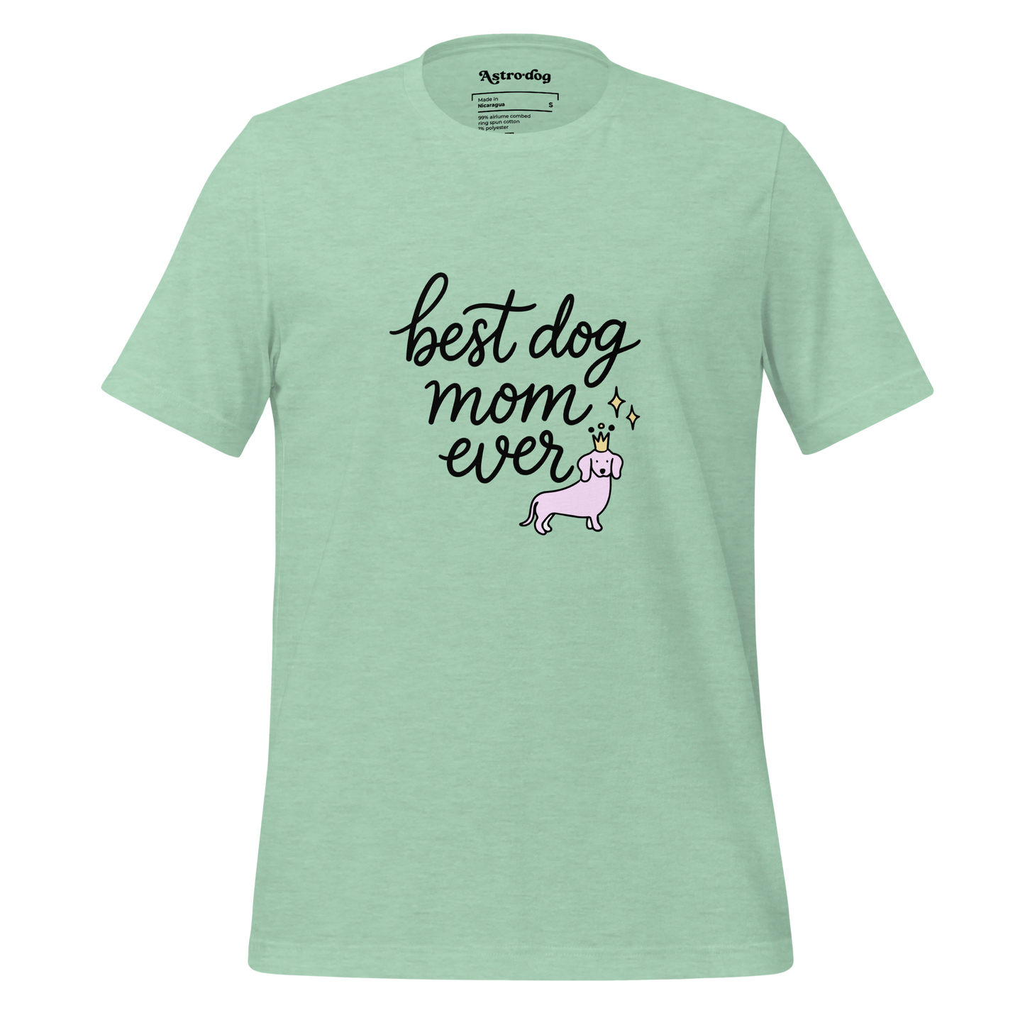 Crowned Pup Tee — Dog Mom