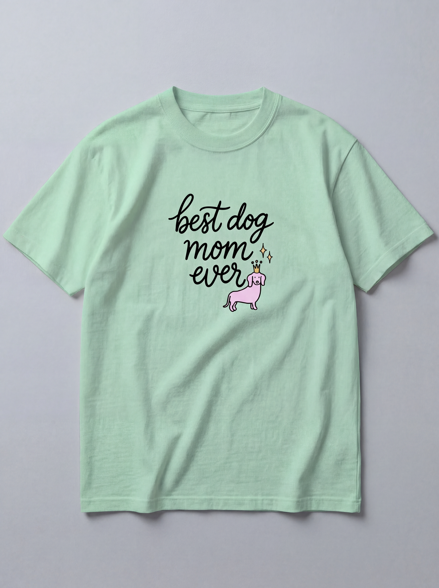 Crowned Pup Tee — Dog Mom