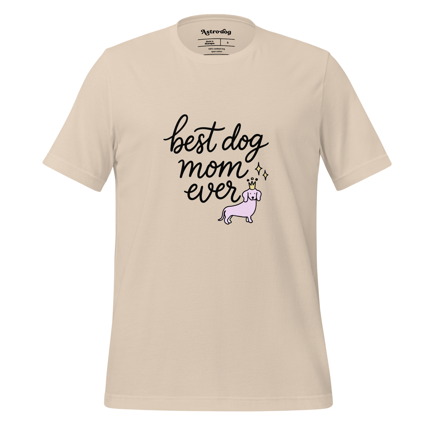 Crowned Pup Tee — Dog Mom