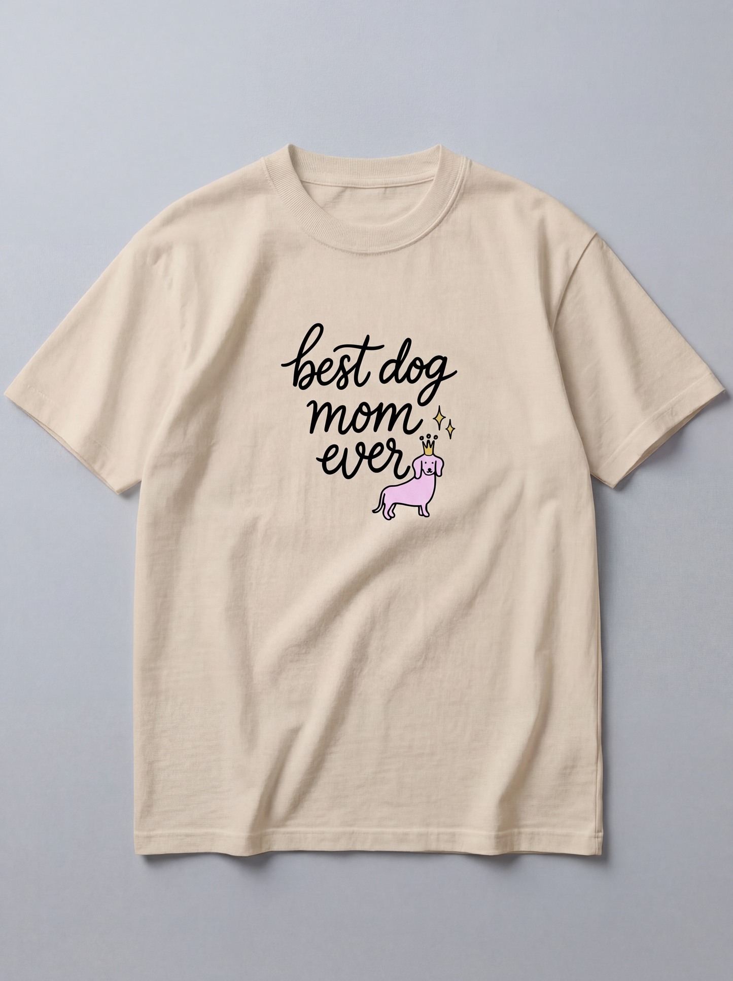 Crowned Pup Tee — Dog Mom