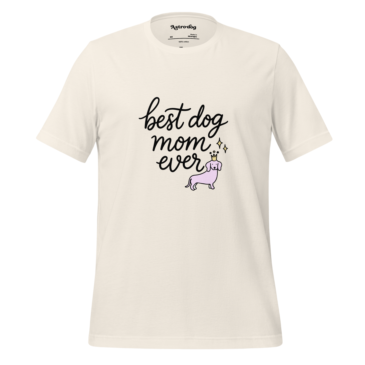 Crowned Pup Tee — Dog Mom