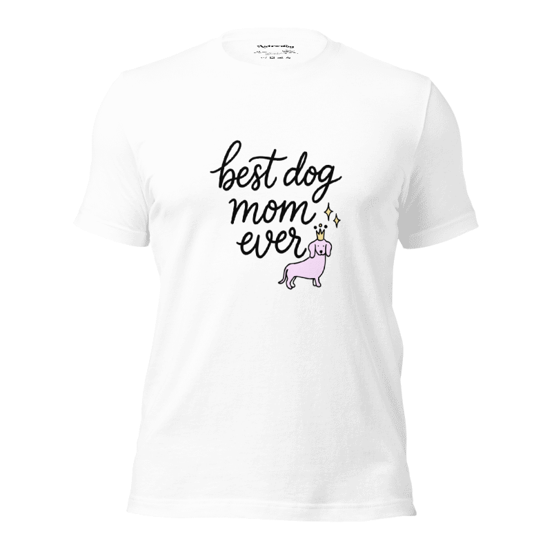 Crowned Pup Tee — Dog Mom