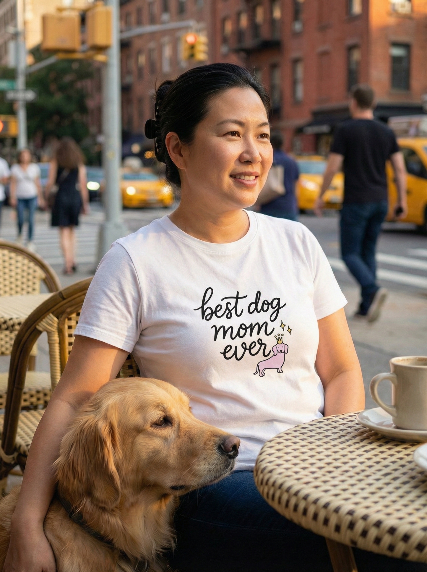 Crowned Pup Tee — Dog Mom