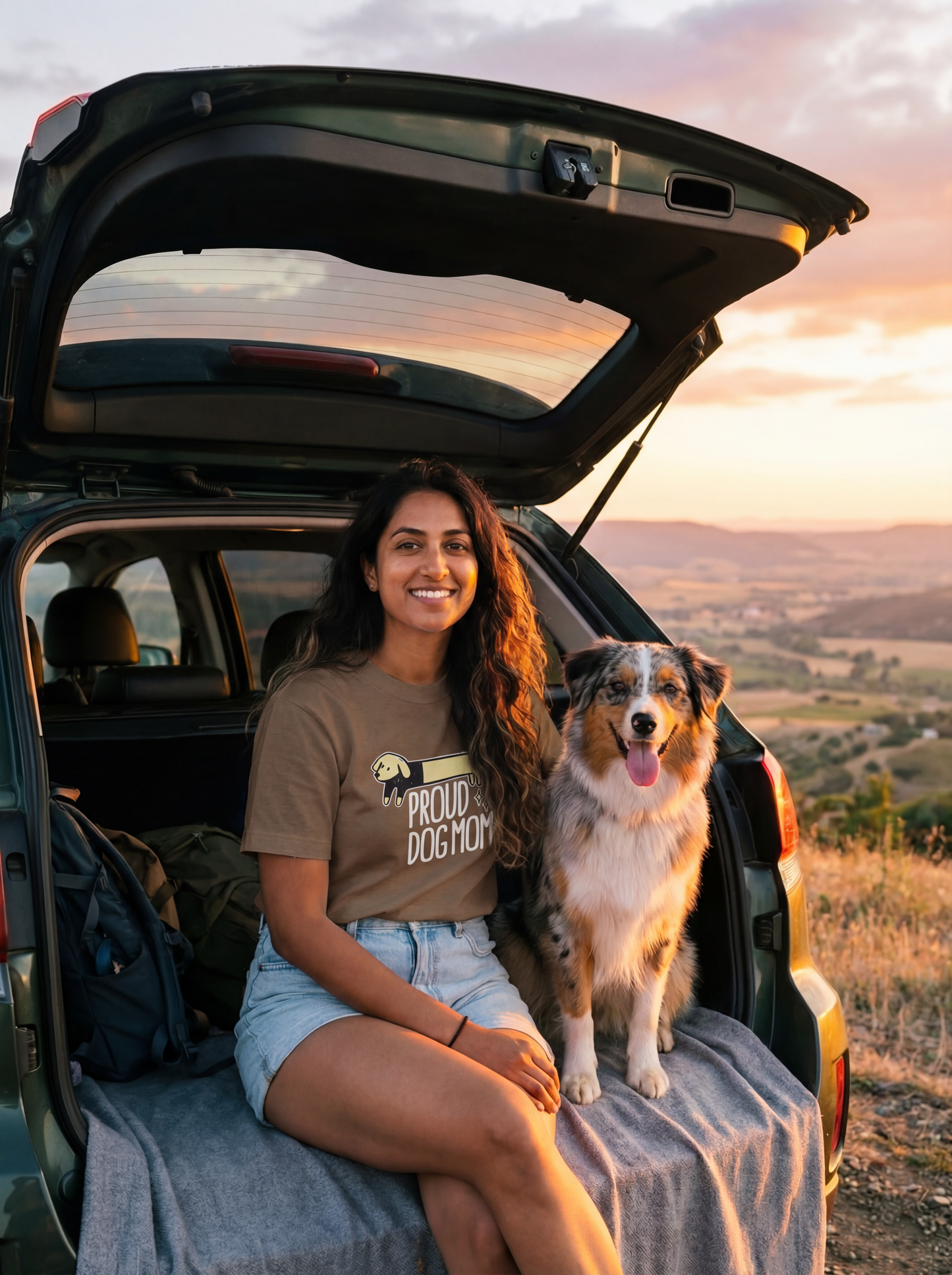 Long Dog Tee — Dog Mom