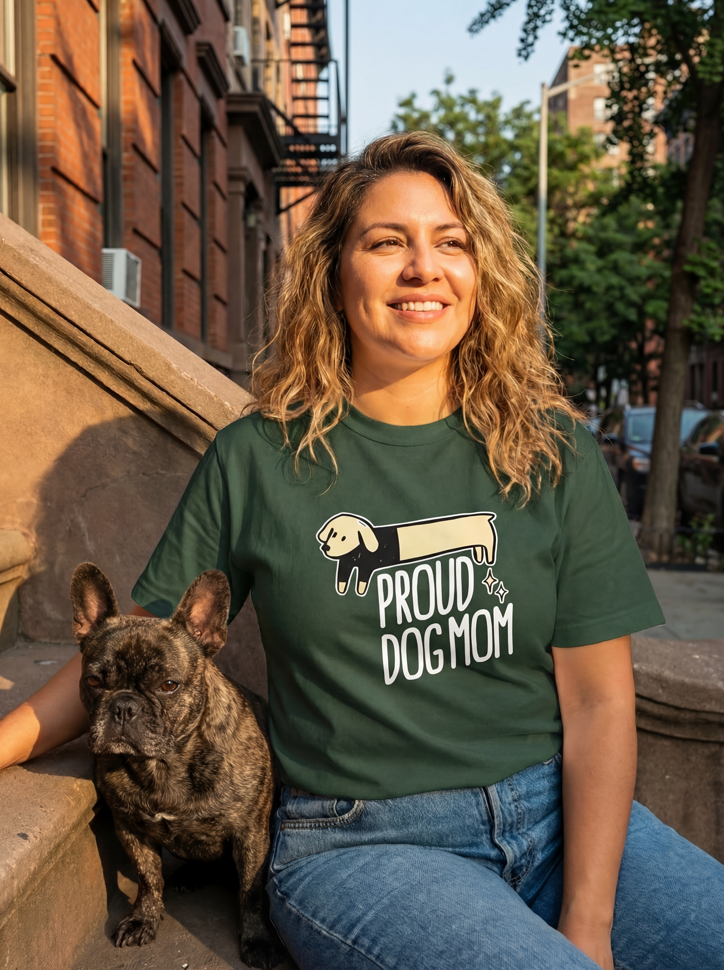 Long Dog Tee — Dog Mom