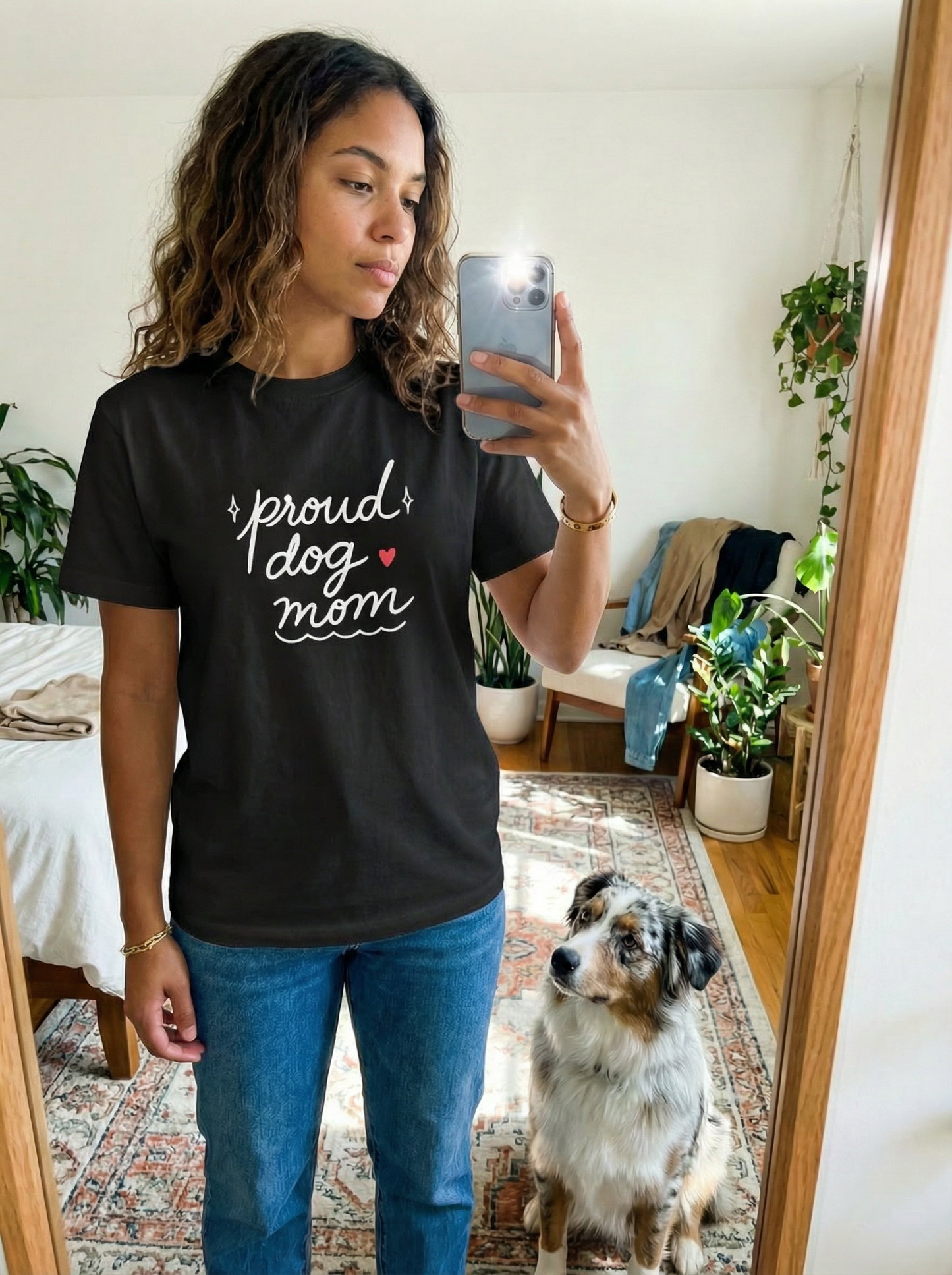 Proud Heart Tee — Dog Mom