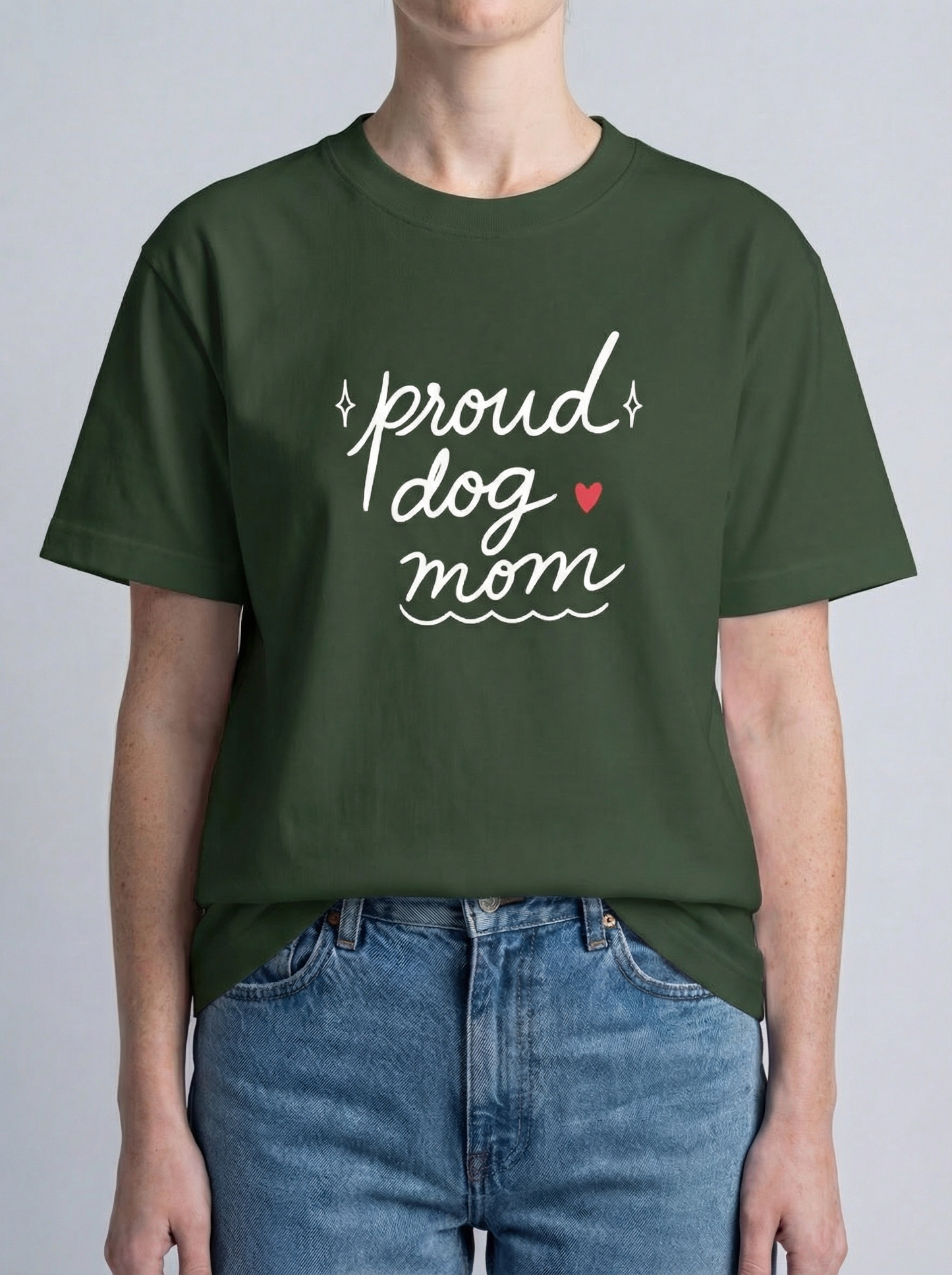 Proud Heart Tee — Dog Mom